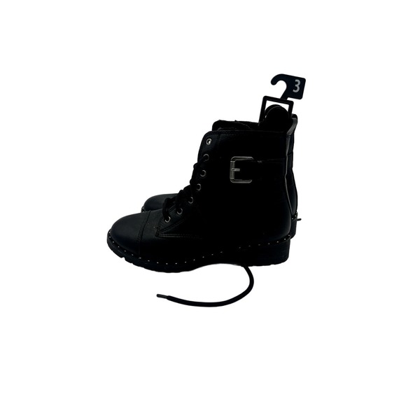 Wonder Nation Black Combat Boots NWOT - Picture 1 of 10